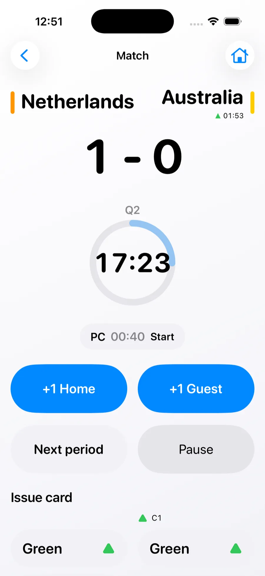 iPhone match control