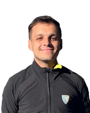 Portrait of Santiago Jaroslavsky Cuneo, field hockey umpire from Argentina